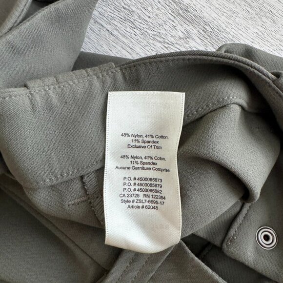 Aritzia | Wilfred Free Green Exposed Zipper Bootcut Dress Pants - Size 8 - Picture 8 of 11